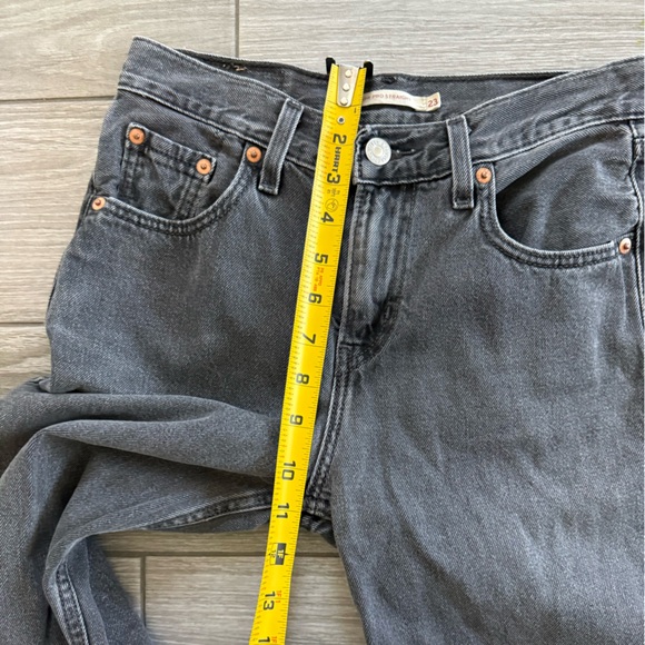 Levis|Women’s Low Pro Straight Charcoal Gray Jeans,high rise in size 23•••Staple - Picture 15 of 15